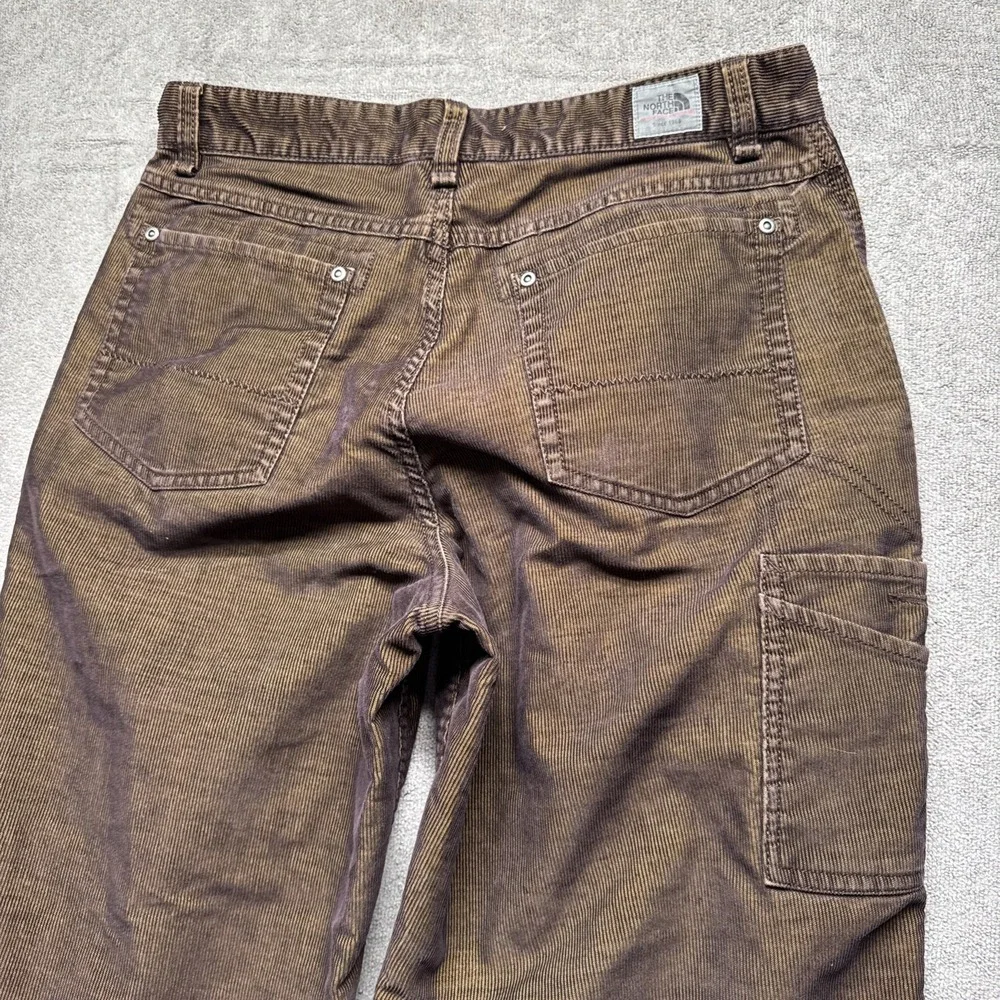 The North Face Brown Corduroy Pants Outdoor Hiking Workwear Mens 30 Straight Fit